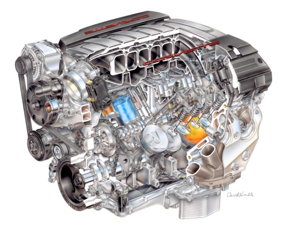 Chevrolet GM LT1 Corvette Small Block Engine