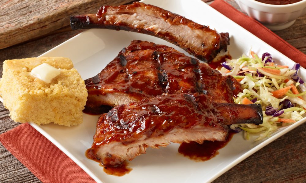 Cream Soda Braised Ribs, Glazed with a Chipotle Captain Morgan Black Spiced Rum BBQ Sauce