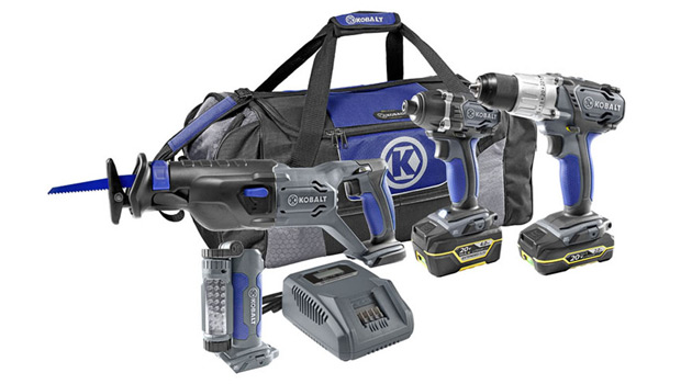 Kobalt 4-Tool 20V Lithium-Ion Cordless Combo Kit