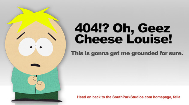 Butters 404 Page