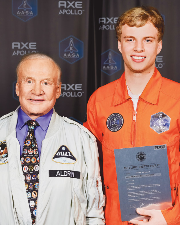 Buzz Aldrin and Patrick Carney