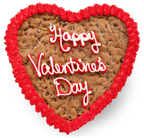 Mrs. Fields Valentine's Day Heart Cookie Cake