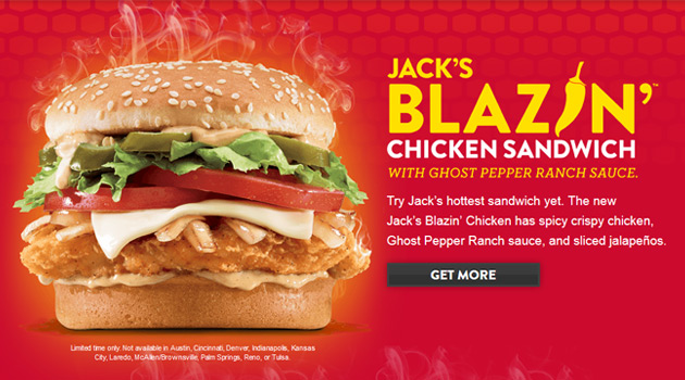Jack in the Box Blazin' Chicken Sandwich