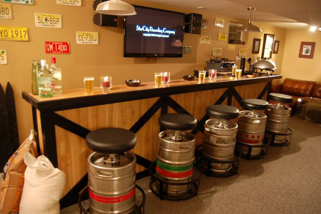 man cave bar