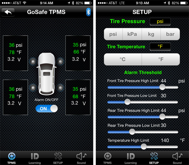 GoSafe-TPMS-500BT-app