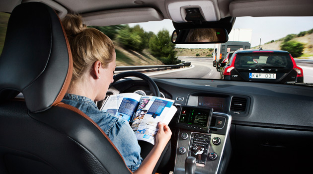 Volvo self-driving car