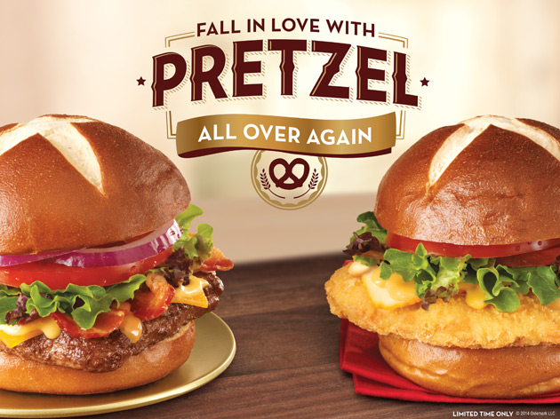 Wendy's Pretzel Sandwiches