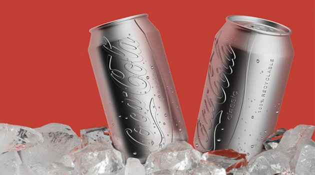 Colorless Coke can