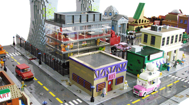 The Simpsons - Springfield as LEGOs