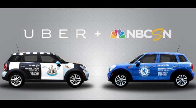 Uber Premier League Club Mini Cooper Countrymans