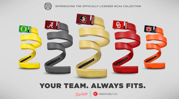 Misson Belt - NCAA Licensed Belts