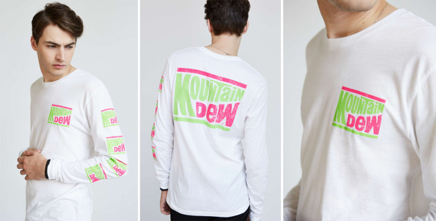 Mountain Dew Long Sleeve Printed Tee