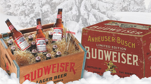 Budweiser Holiday Crate and Case