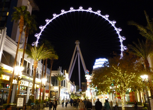 High Roller at night