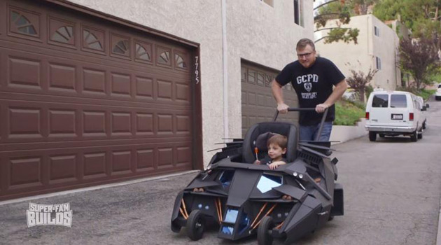 Batmobile Tumbler Stroller - Super-Fan Builds