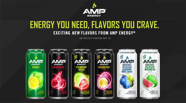 AMP Energy - Four New Flavors