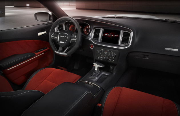 2015 Dodge Charger SRT Hellcat (shown in Ruby Red Alcantara suede)