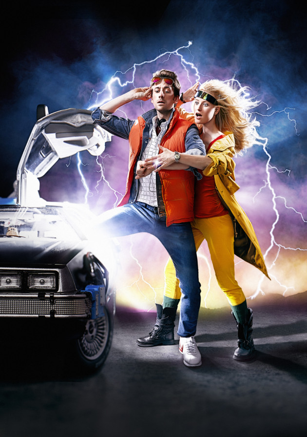 Back To The Future Engagement Photo