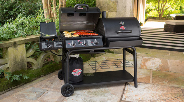 Char-Griller Duo Black 3-Burner Liquid Propane Gas Grill