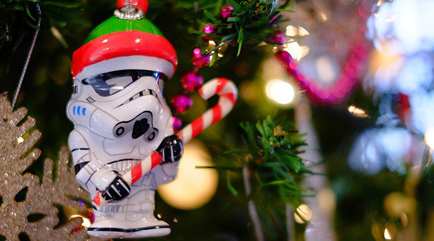 Stormtroopers Assembling Christmas Tree