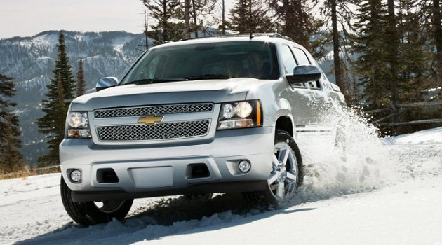 Chevy Avalanche In Snow