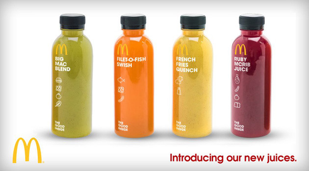 McDonalds Cold Press Juices