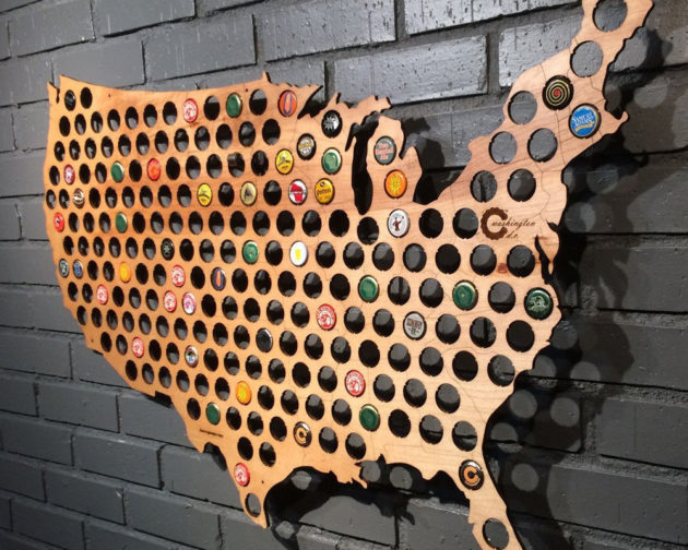 USA Beer Cap Map