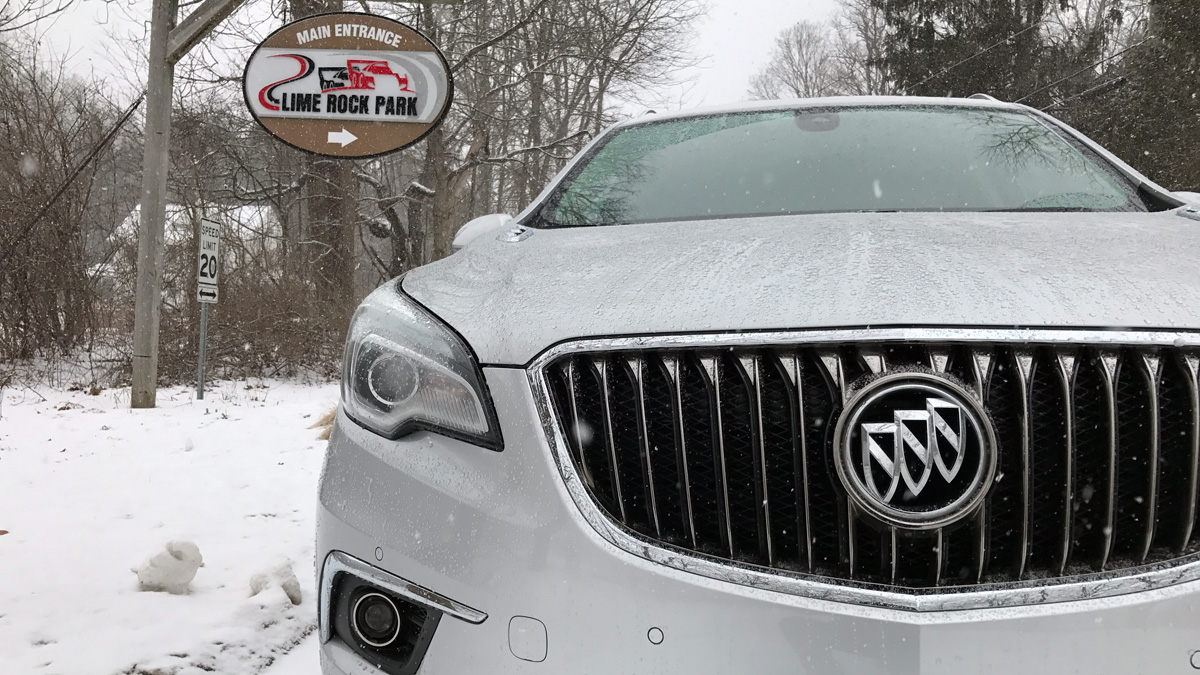 2017 Buick Envision in the snow
