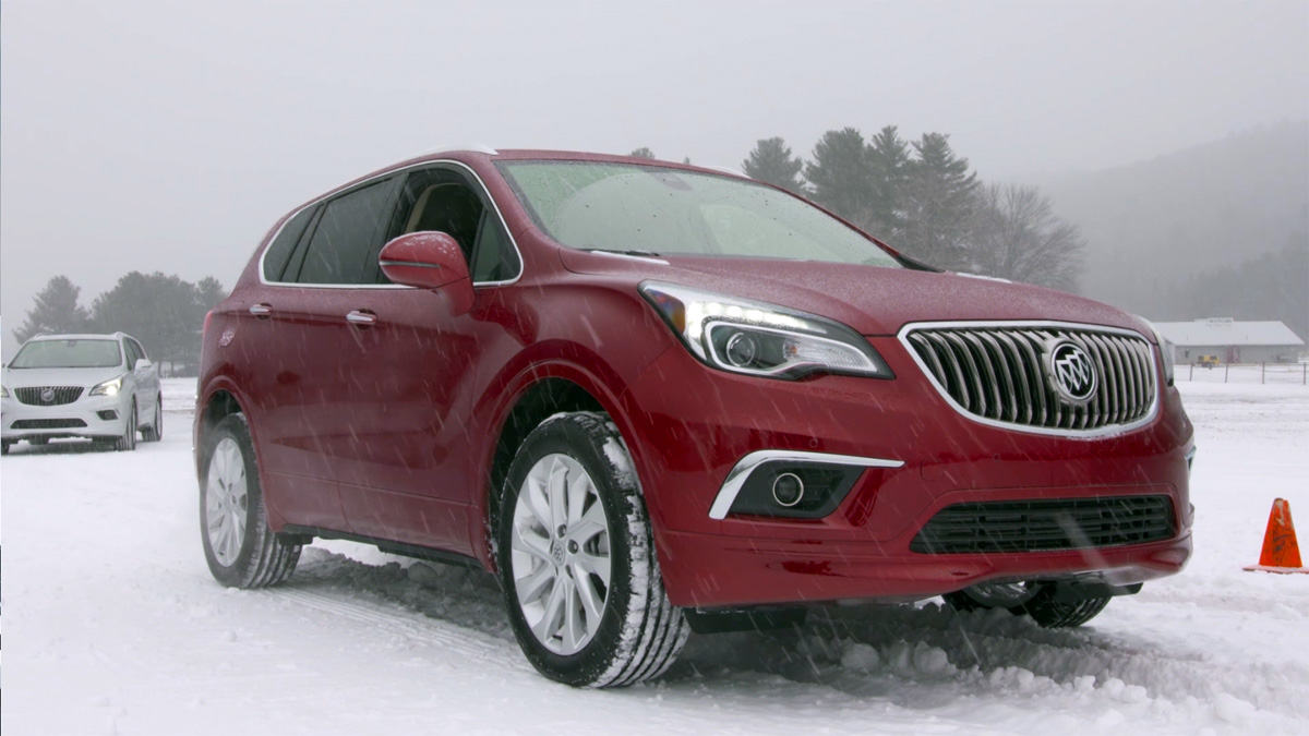 2017 Buick Envision in the snow