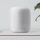 Apple HomePod on White Shelf