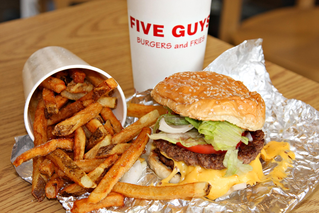 Five Guys burger