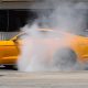 Mustang doing a burnout