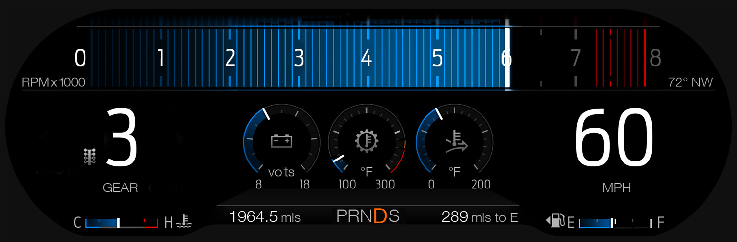 2018 Ford Mustang GT Digital Cluster