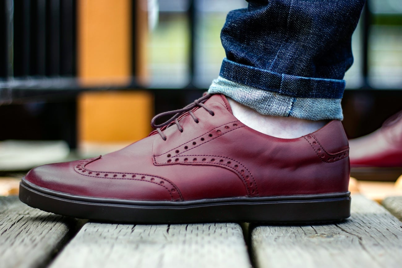 dress shoes with sneaker bottoms