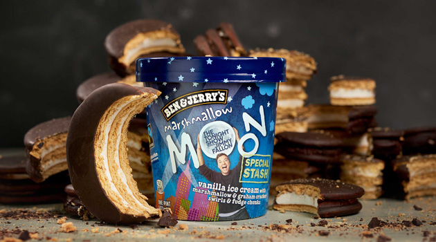 Jimmy Fallon Introduces New Ben & Jerry’s Flavor, Marshmallow Moon