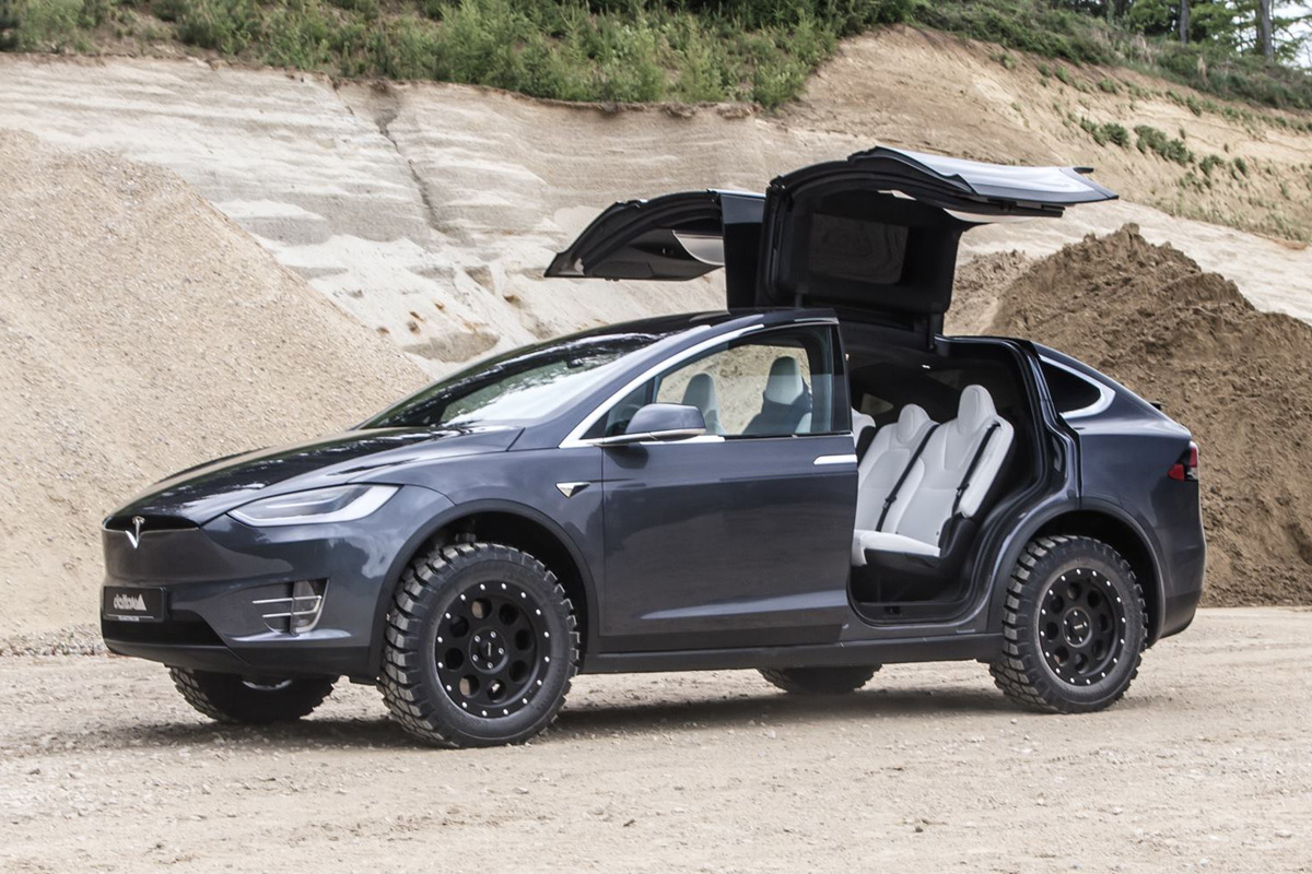 The Tesla Model X Looks Freaking Sick With These Off Road Tires