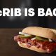 McDonald's McRib Sandwich Is Back