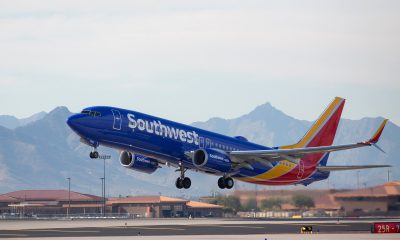 Southwest Airlines plane taking off