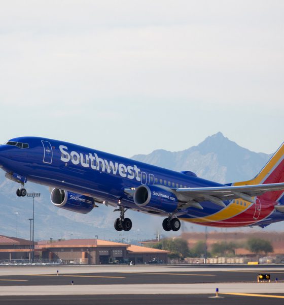 Southwest Airlines plane taking off