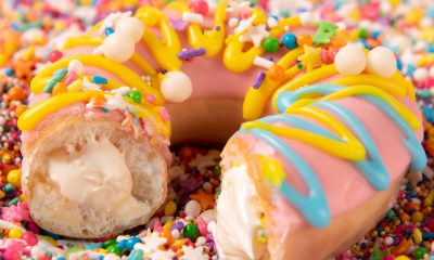 Krispy Kreme Original Filled Birthday Batter Doughnut