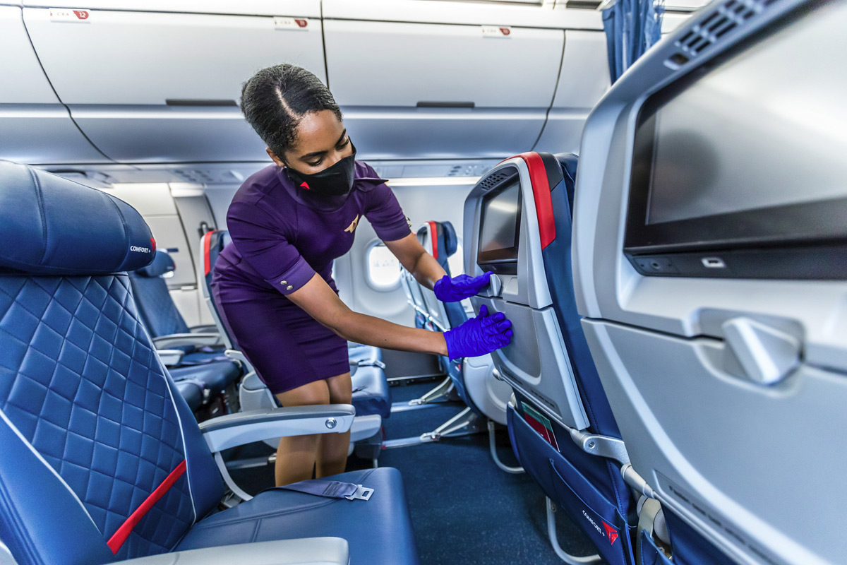 Delta Flight Attendant Cleaning