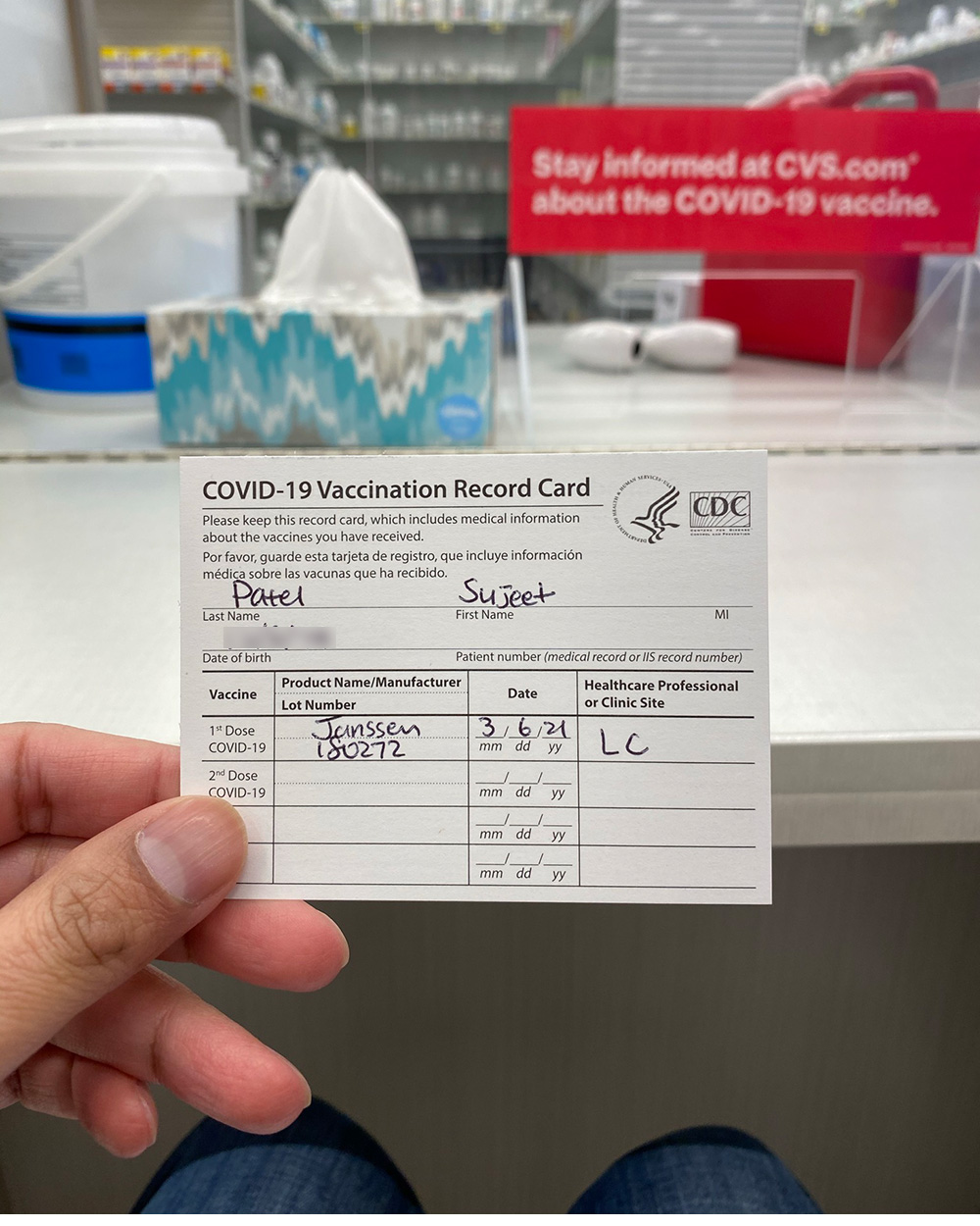 COVID-19 Vaccination Card