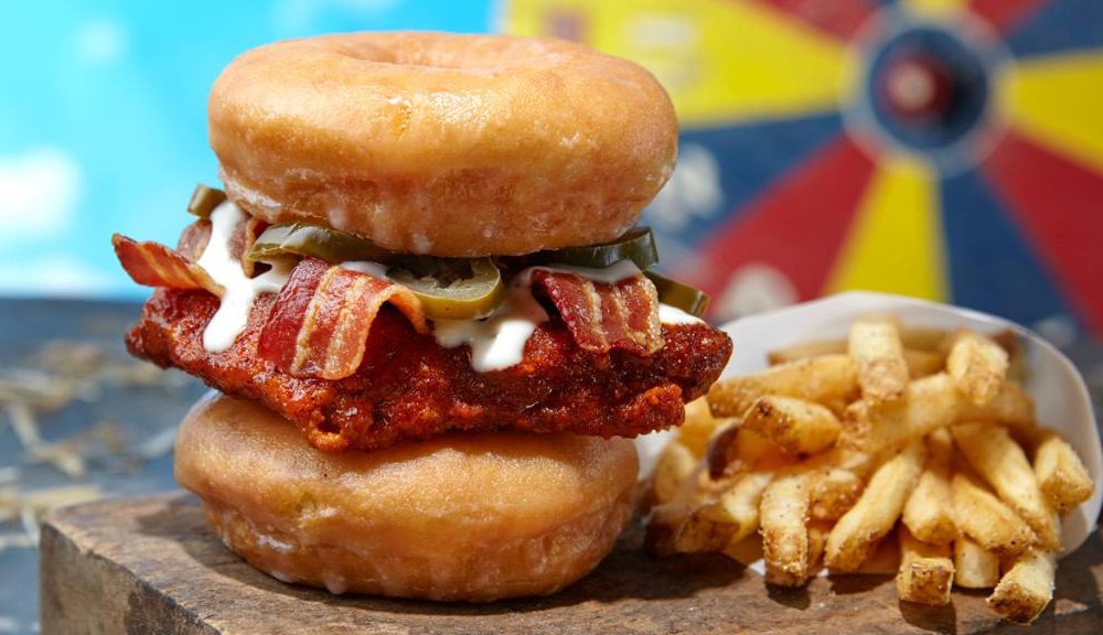 TGI Fridays - Flaming Donut Chicken Sandwich
