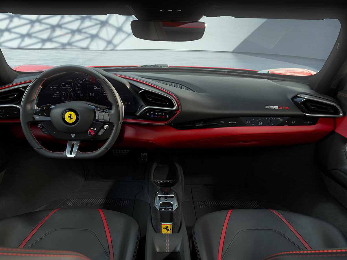2022 Ferrari 296 GTB interior