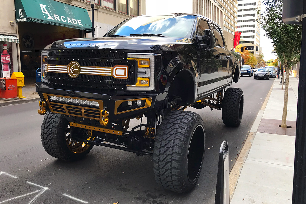 Lifted Ford Super-Duty Truck