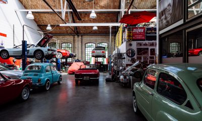 Cars in garage