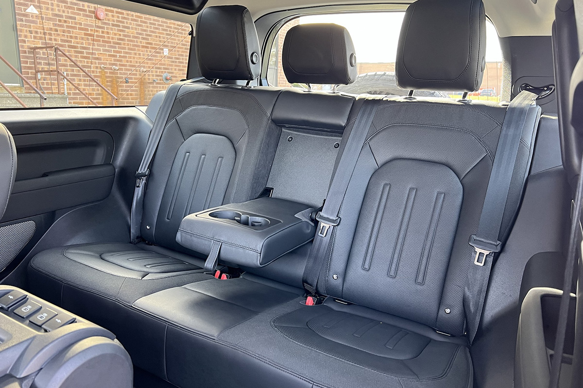 2021 Land Rover Defender 90 First Edition rear seats