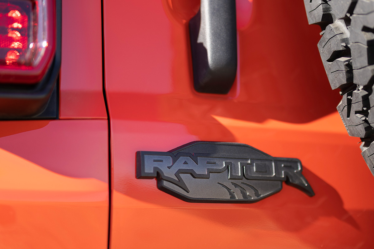 2022 Ford Bronco Raptor badging