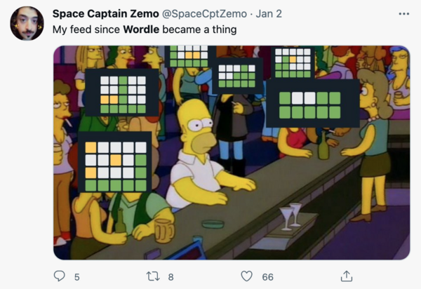 Wordle Homer Twitter Meme
