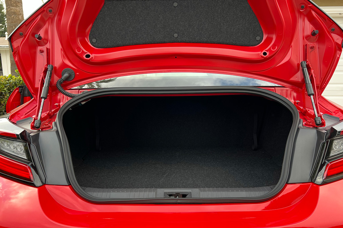 2022 Toyota GR86 trunk space
